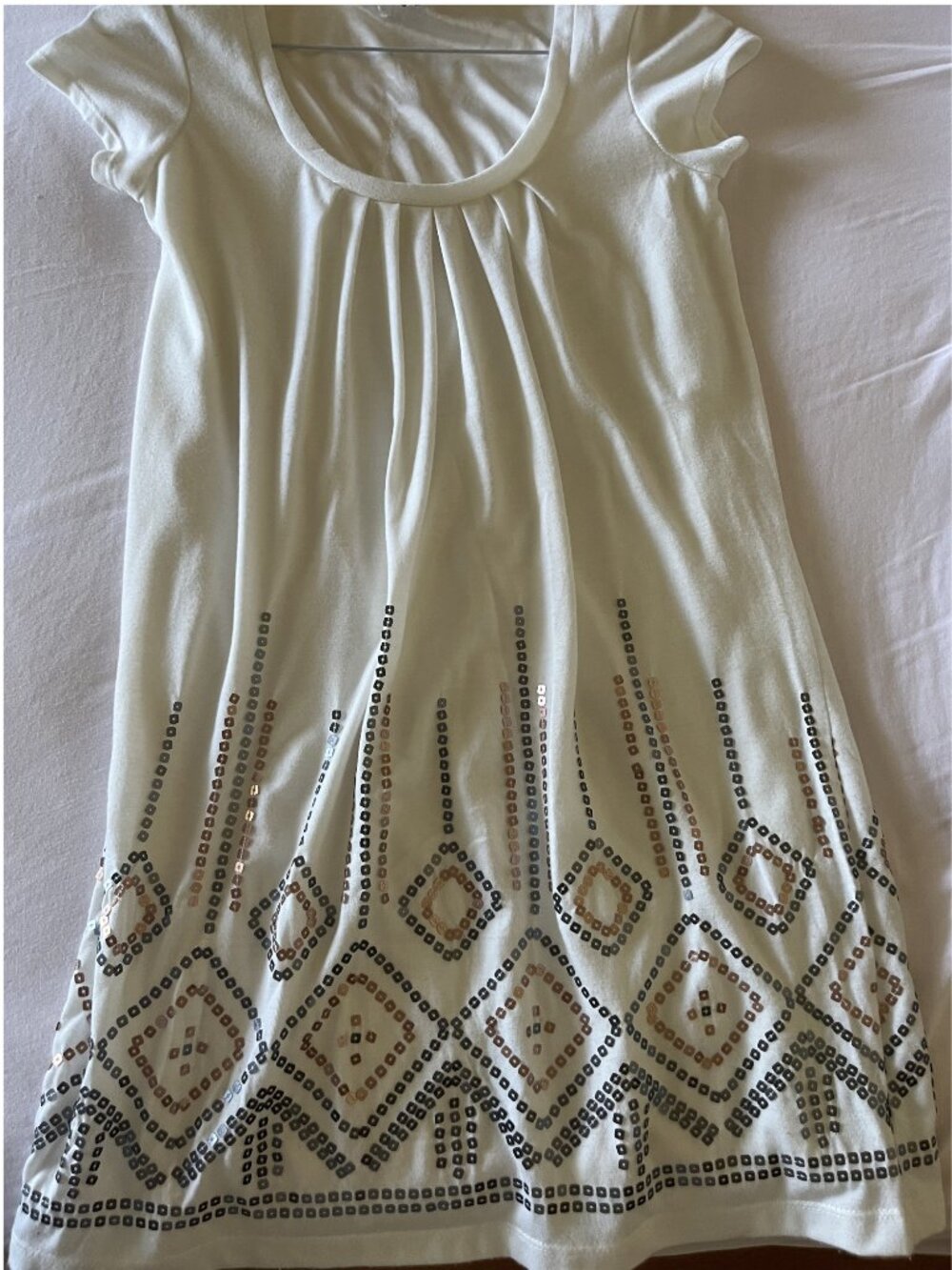 Dynamite XS Cream Party Dress